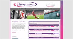 Desktop Screenshot of barrystravel.ie